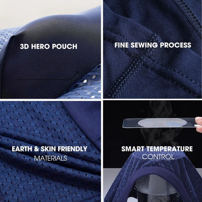 Boxheros® Ultra-Comfort Bamboo Fiber Boxers – Second-Skin Feel (4-Pack)