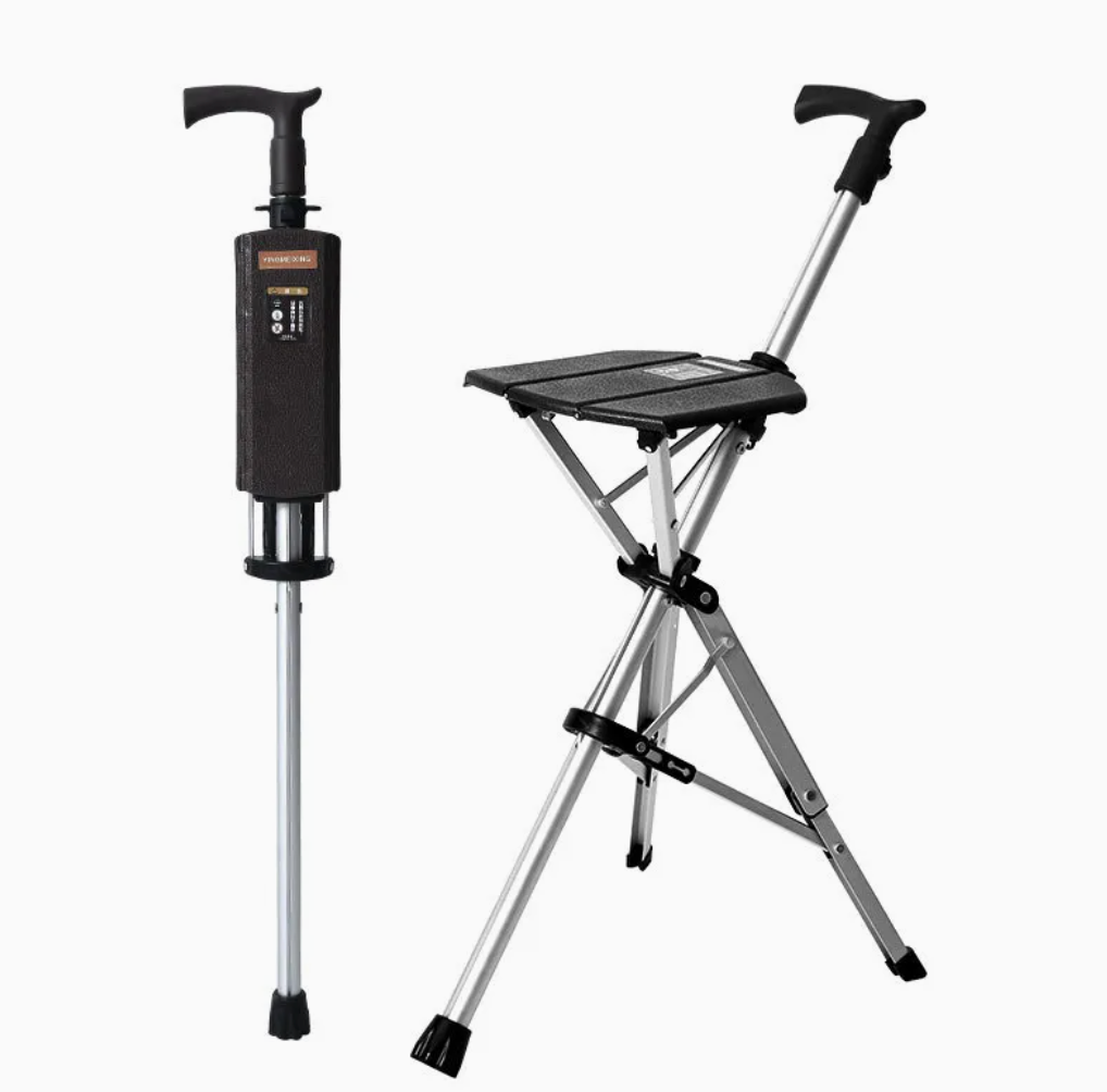 ZenSole® 2-in-1 Folding Cane Seat